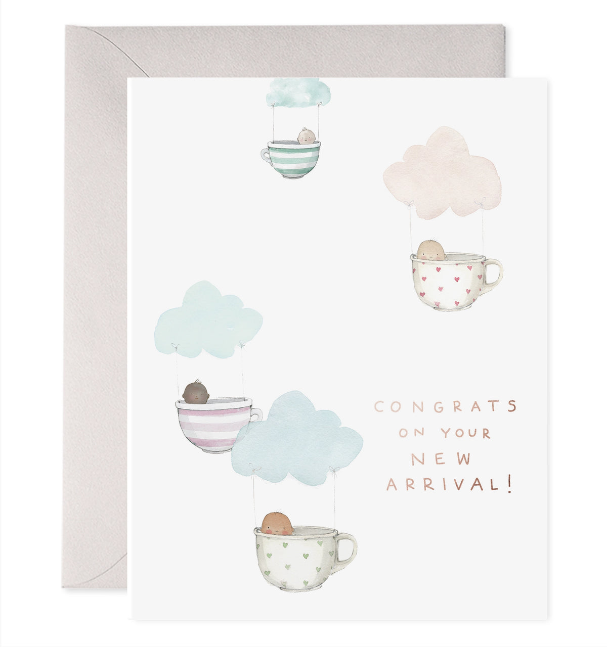 Teacup Babies Greeting Card