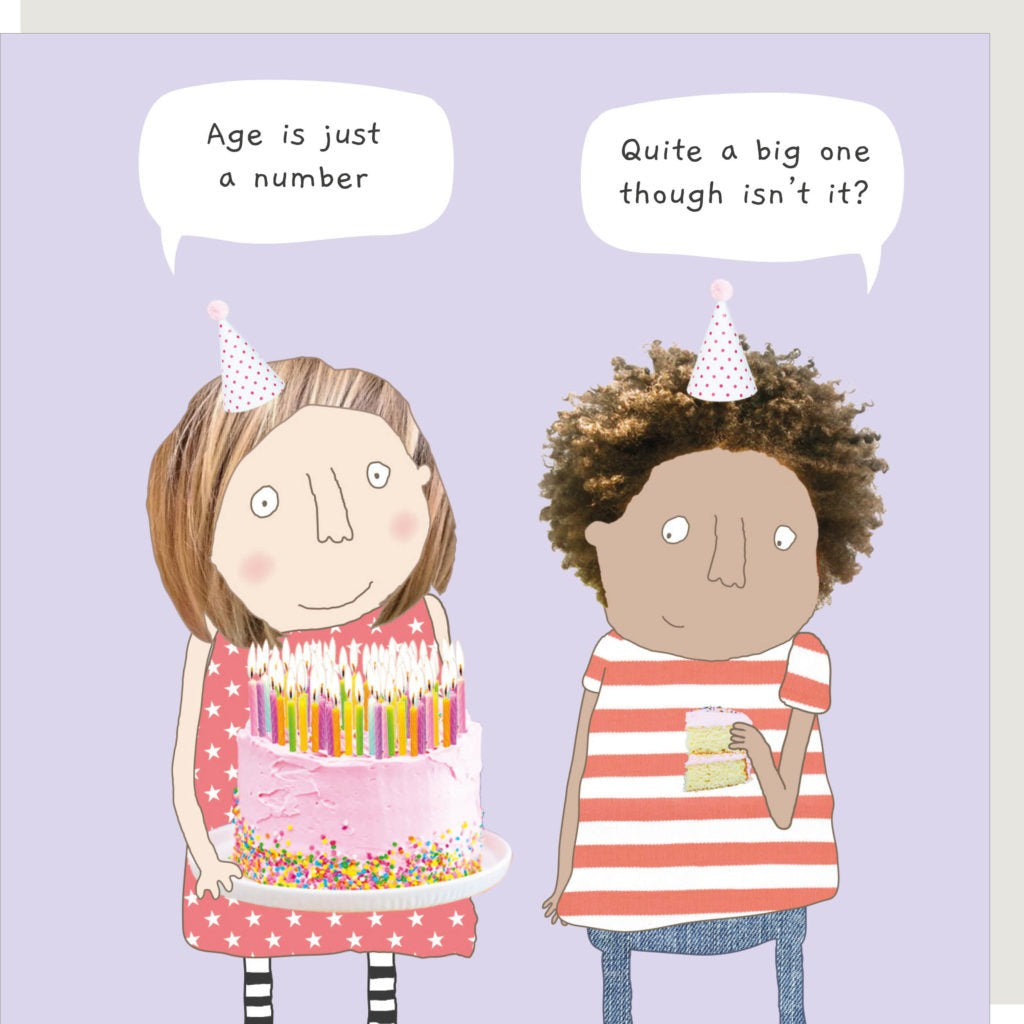 Big Number Birthday Card