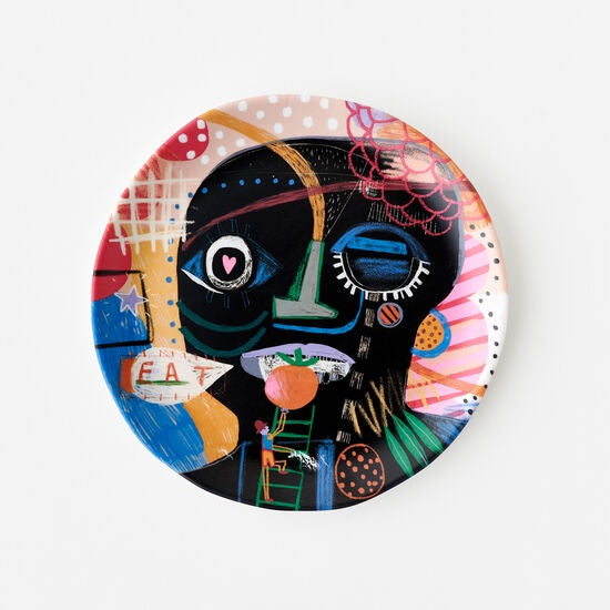 Jean -Michael Basquiat  11'' Melamine Plate