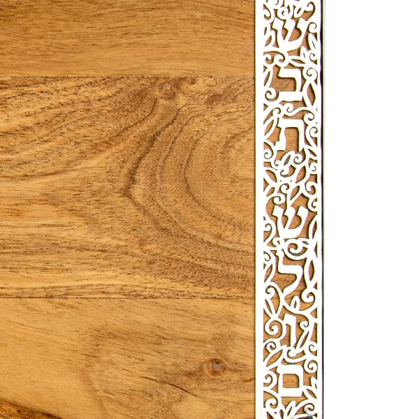 Acacia Wood Challah Board – Pomegranate Design
