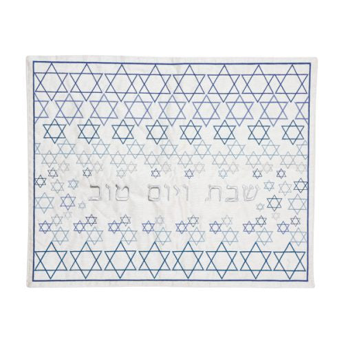 Challah Cover Magen David Blue