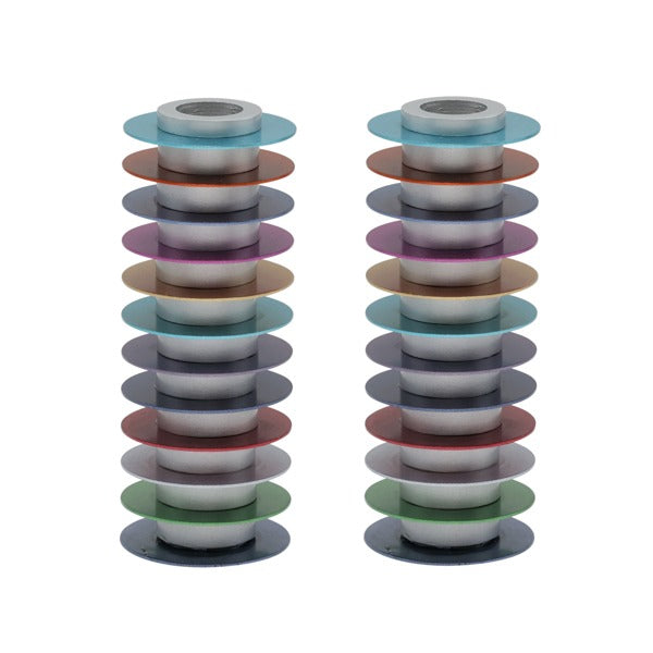 Multi-Colour Disk Candle Holders