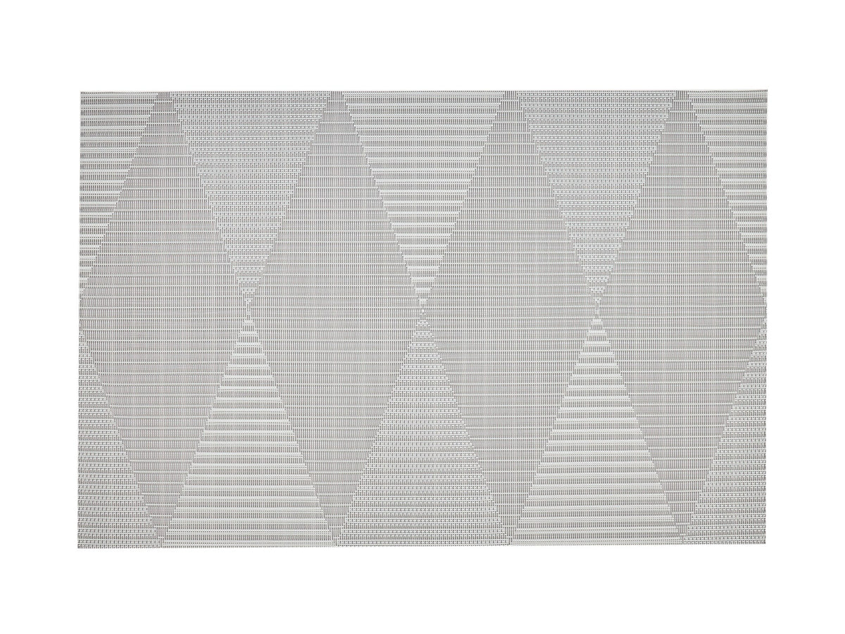 Placemat Light Grey Chevron 12'' x 18''