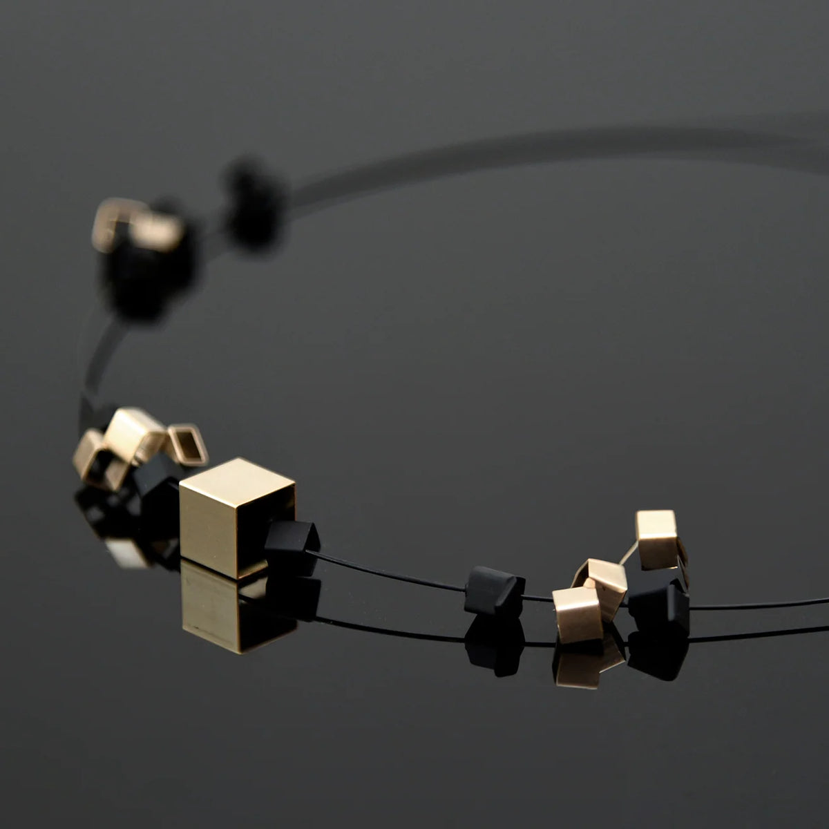 Pursuits Codex Black Gold Necklace