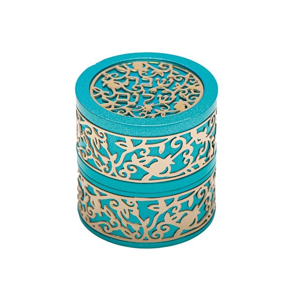 Travel Shabbat Candle Holders- Turquois