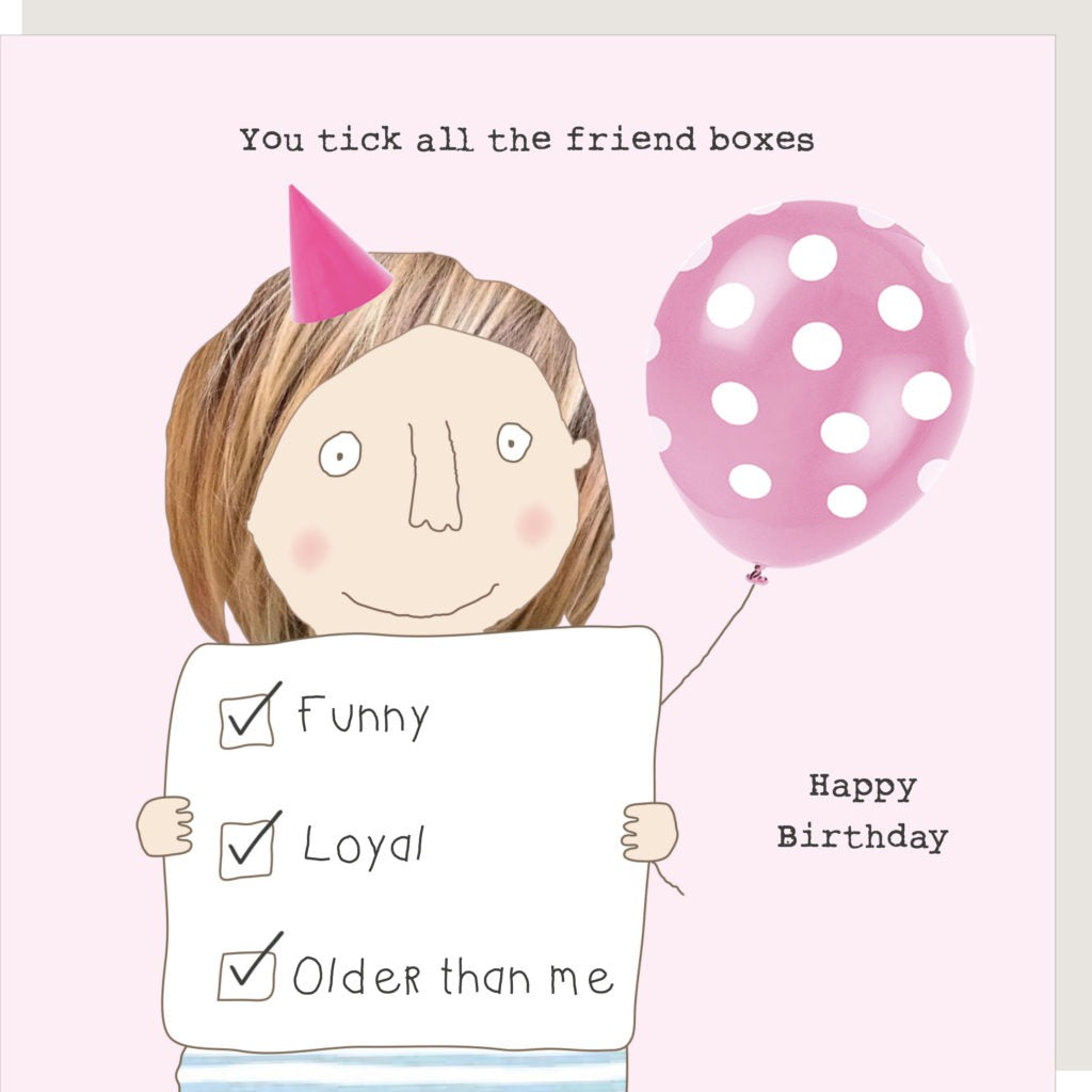 Tick Boxes Birthday Card