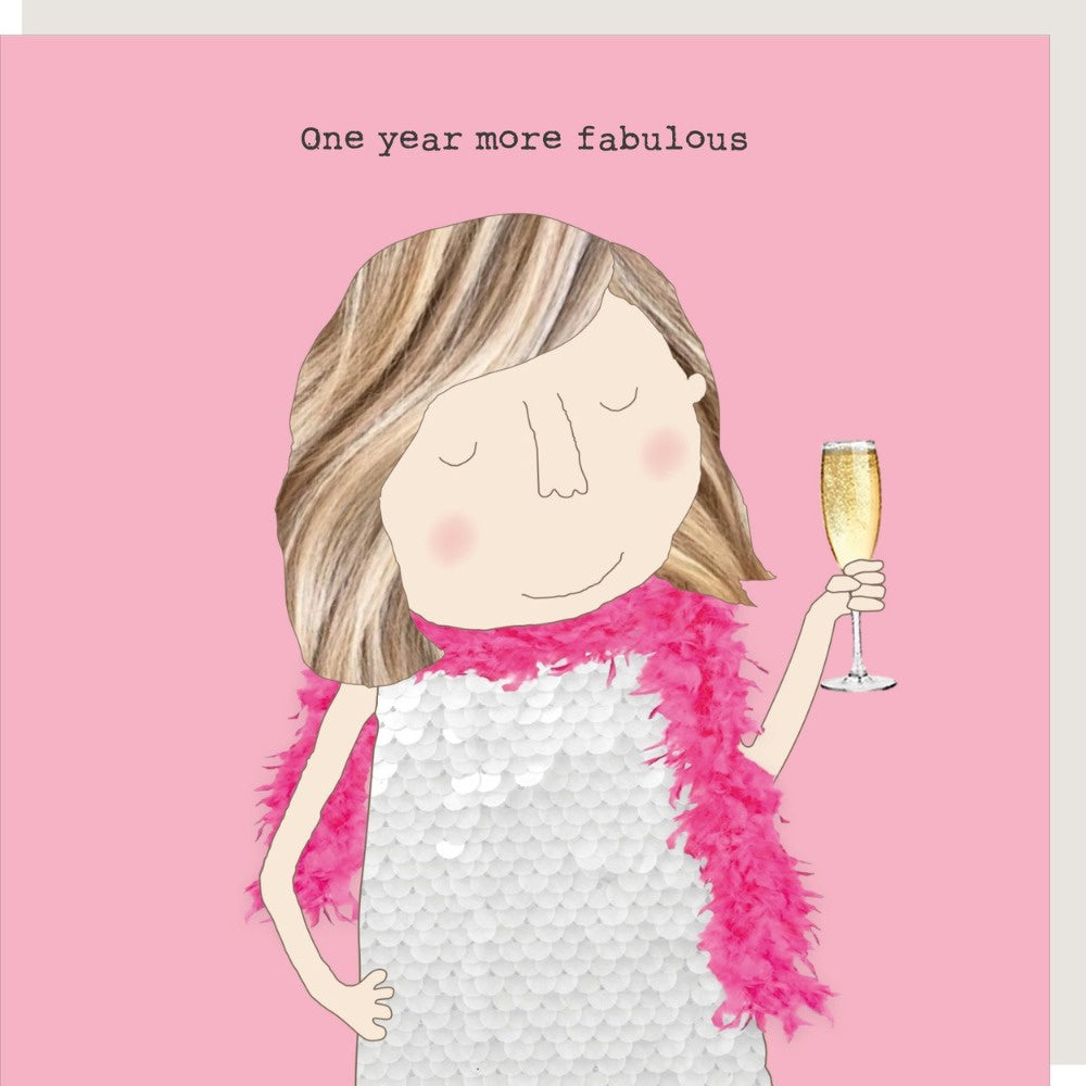 One Year More Fabulous Birthday Card