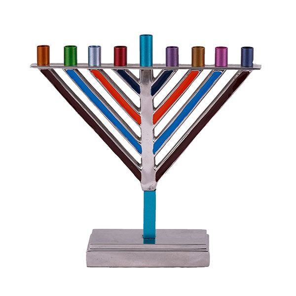 Large Chabad Multi Colour Menorah