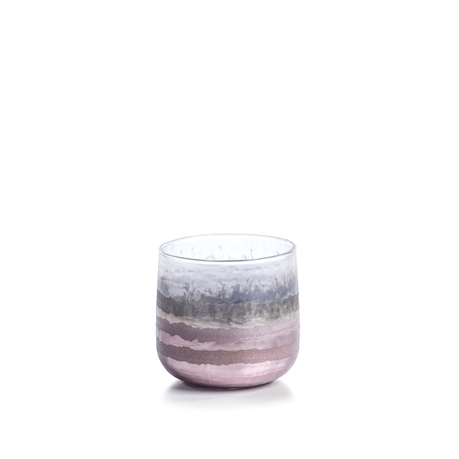 Smoke Votive holder 3.5'' Pink