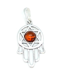 Sterling Silver Star. of David Hamsa