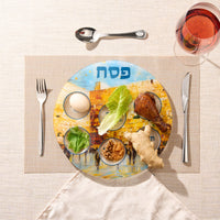 Glass Seder Plate-Kotel