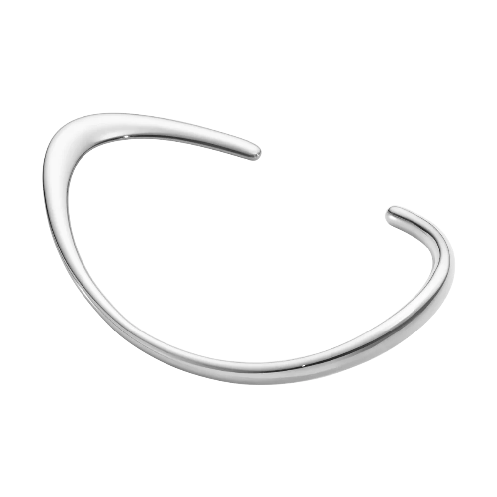 Georg Jensen, Sterling Silver Offspring Slim Open Bangle