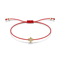 Red Cord Star of David Bracelet