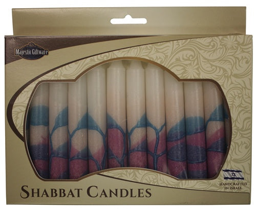 Hand Made Shabbat Candles -Pink