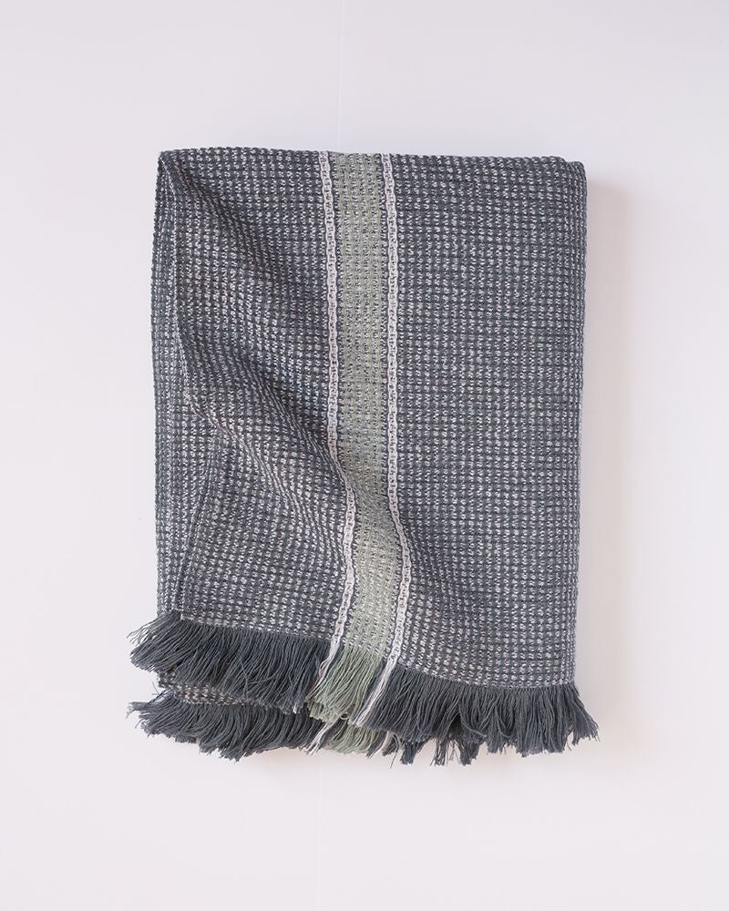 Mungo Summer Towel 100% GOTS Cotton, Speckled Ocean Side