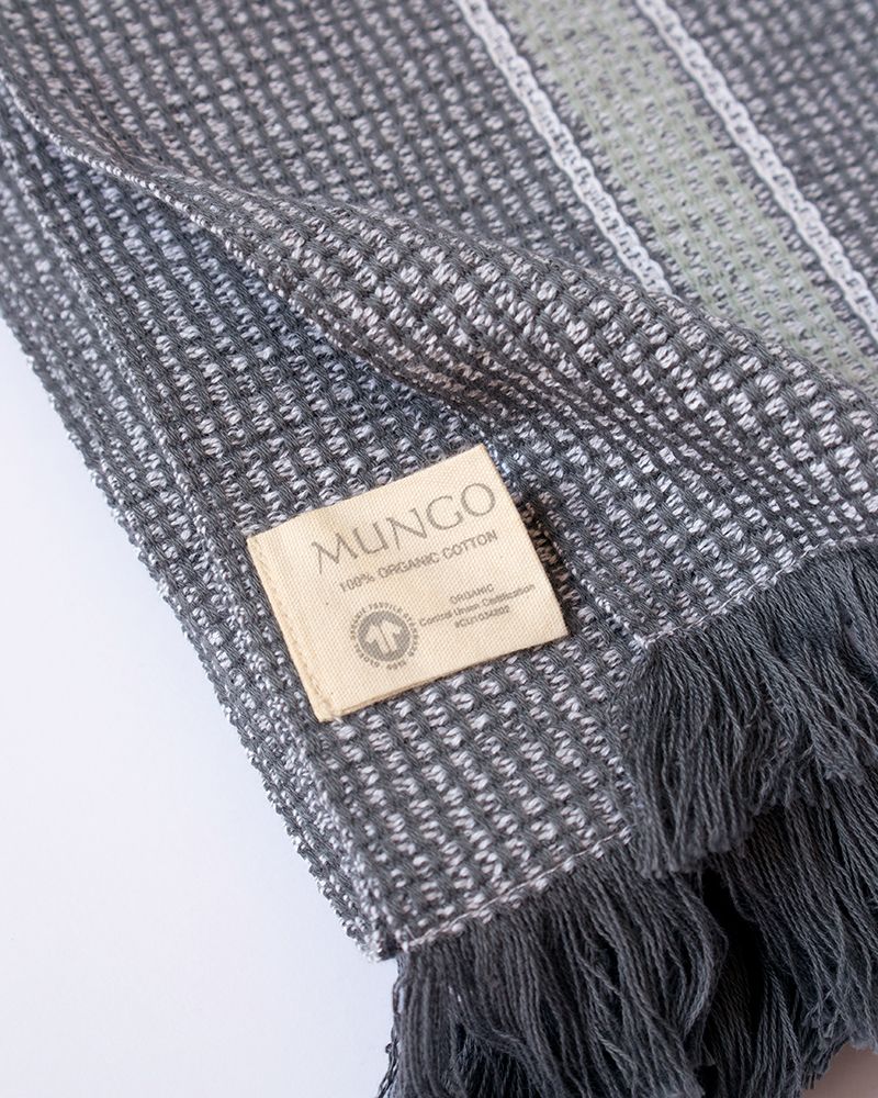 Mungo Summer Towel 100% GOTS Cotton, Speckled Ocean Side