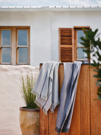 Mungo Summer Towel 100% GOTS Cotton, Speckled Ocean Side