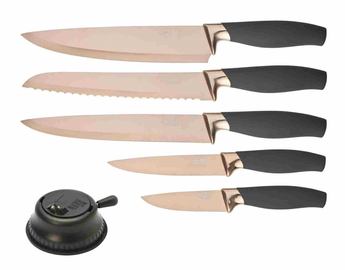 Titanium  5 Piece set Rose Gold