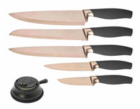 Titanium  5 Piece set Rose Gold