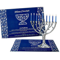Chanukah Tempered Glass Drip Tray- Mosaic