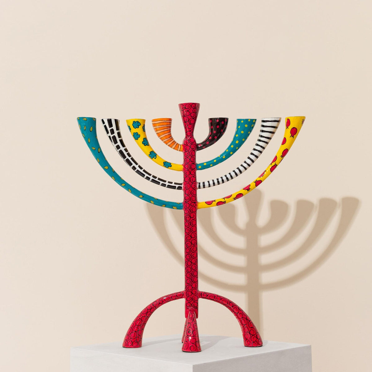 Medium Tree of Life Menorah Pink
