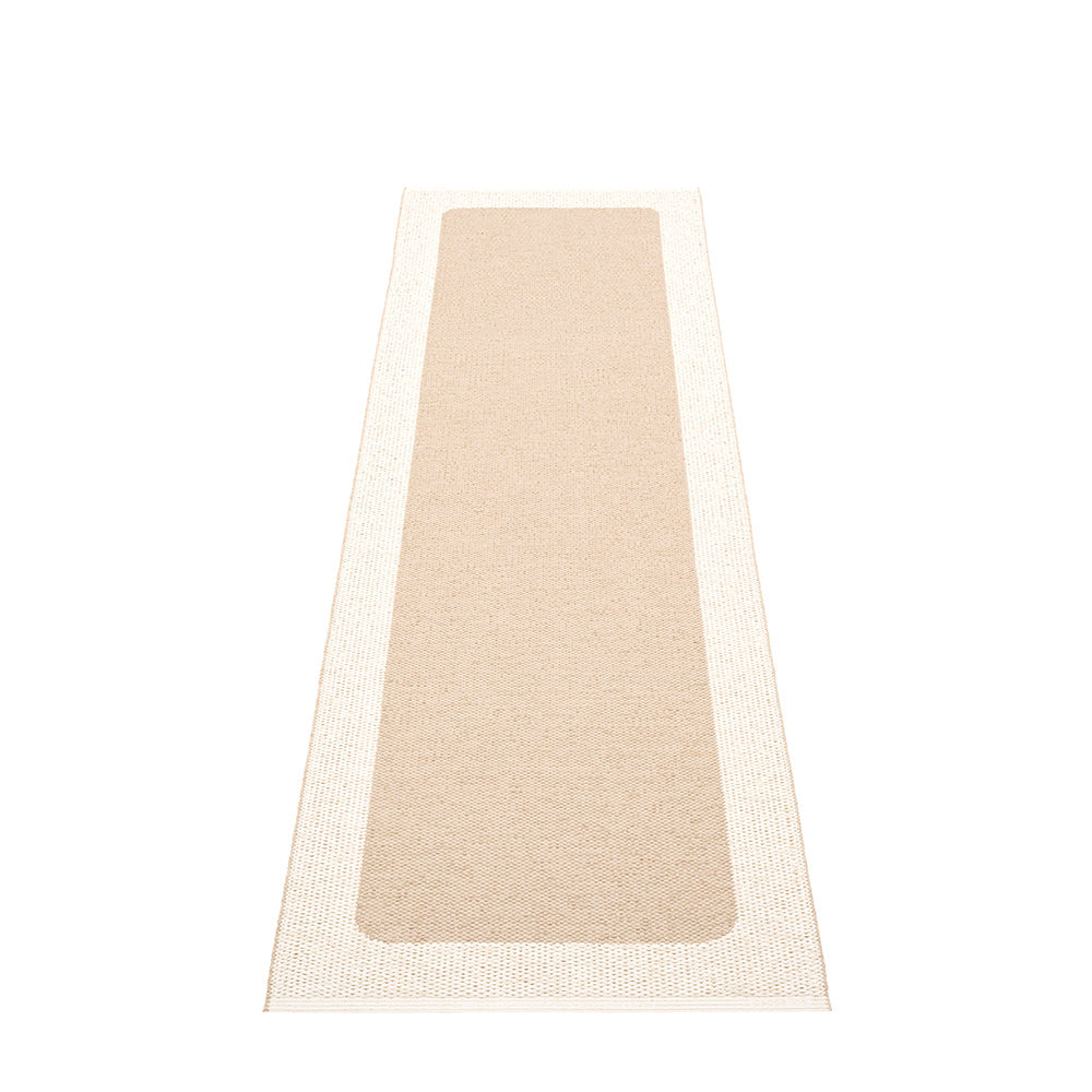 Pappelina Ilda Beige  -Vanilla Reversible 2.25 x 6 ft Rug