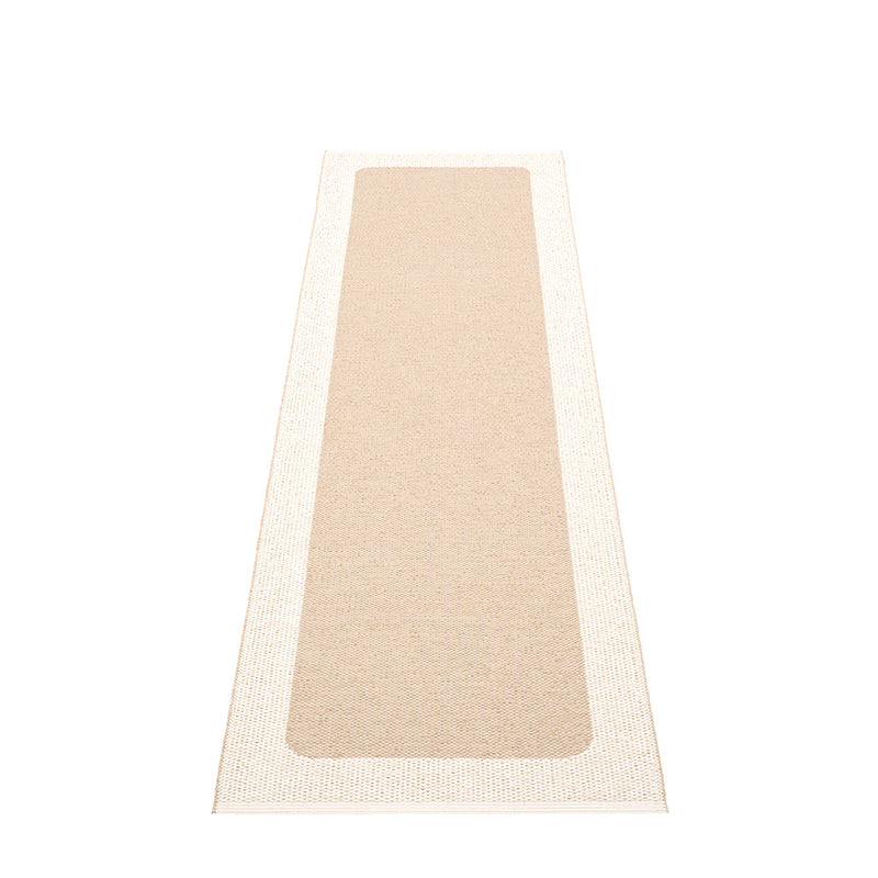 Pappelina Ilda Beige  -Vanilla Reversible 2.25 x 6 ft Rug
