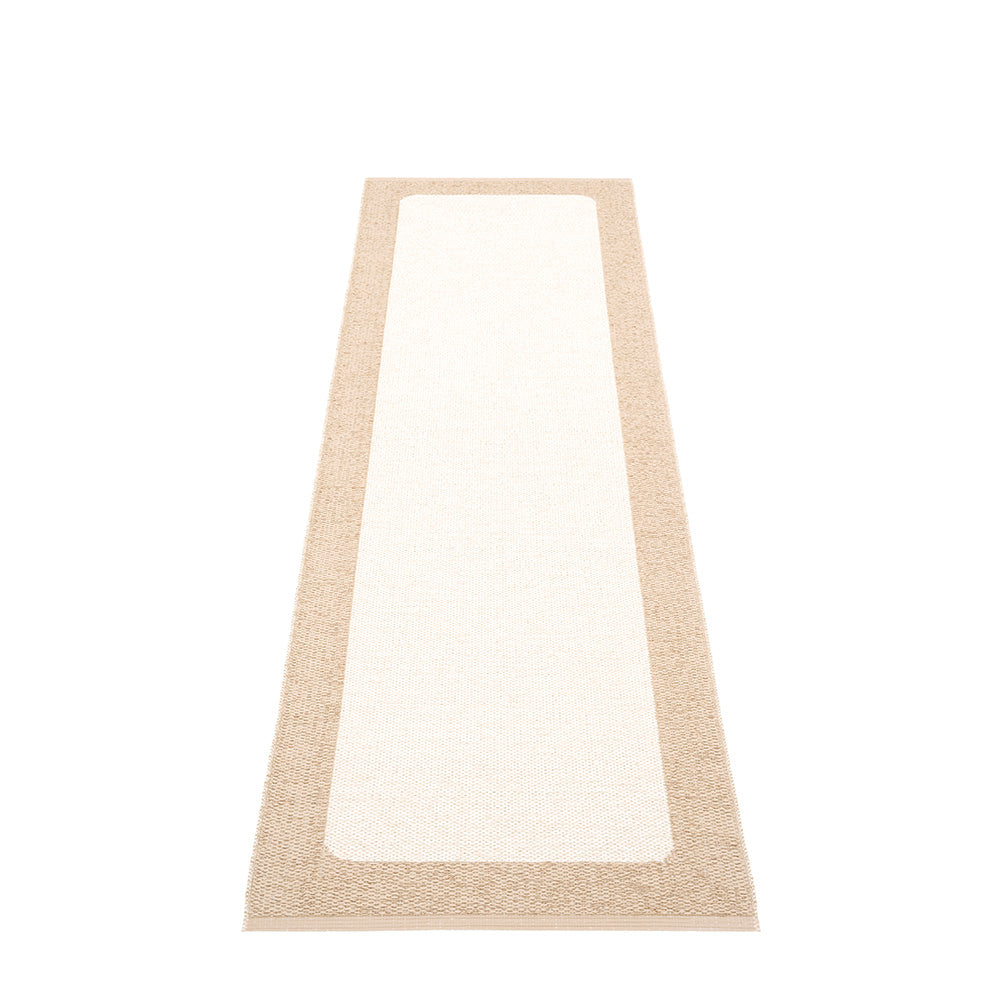 Pappelina Ilda Beige  -Vanilla Reversible 2.25 x 6 ft Rug