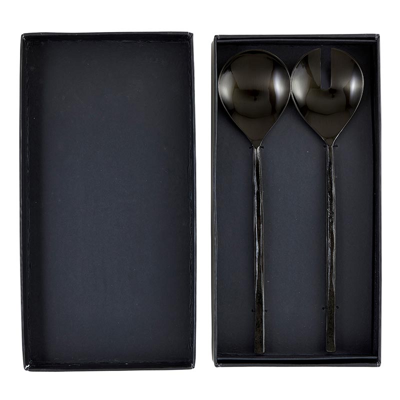 Matt Black Salad Set