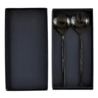 Matt Black Salad Set