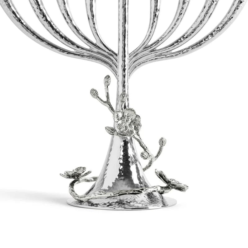 White Orchid Menorah