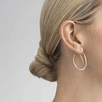 Georg Jensen, Double Ear Hoop in Sterling Silver