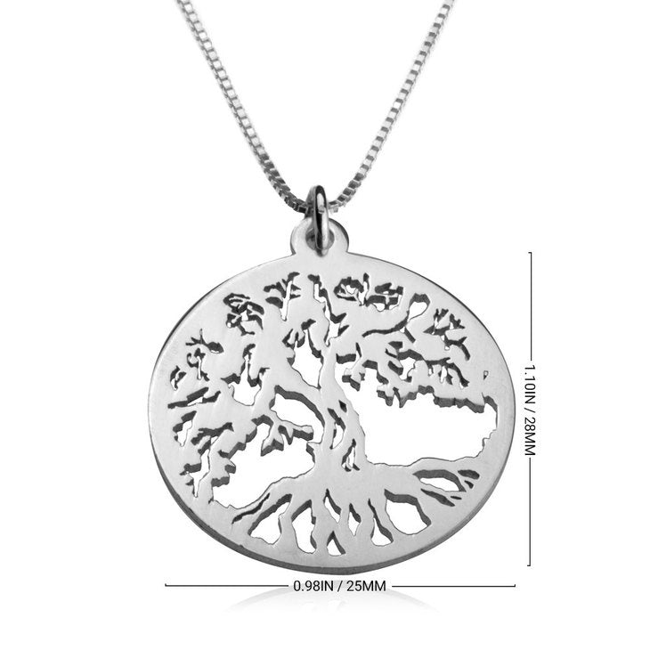 Tree of like necklace-Silver
