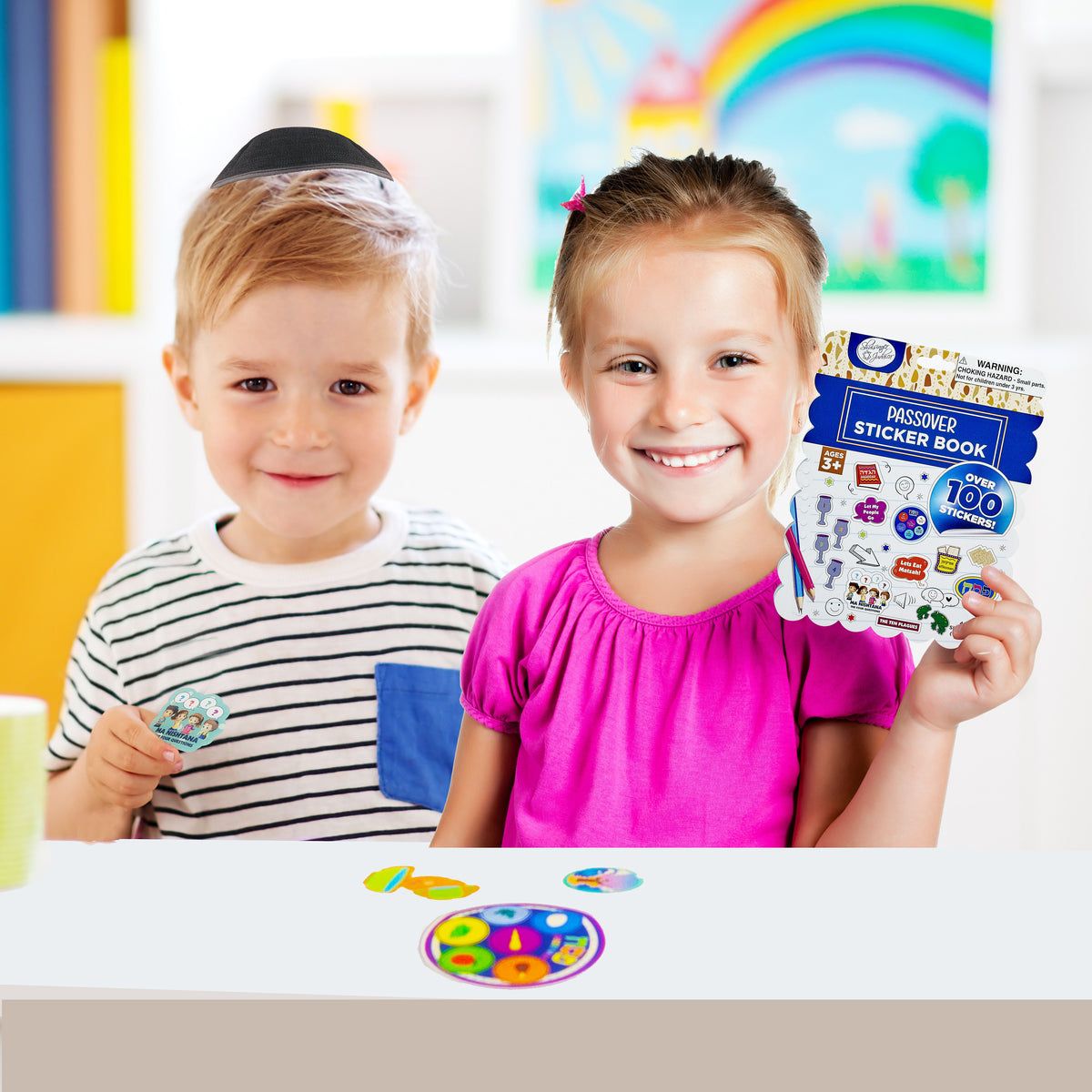 Book of Passover stickers, over 100 of them