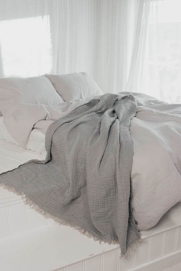 100% Linen-Sardinia Cloud Grey