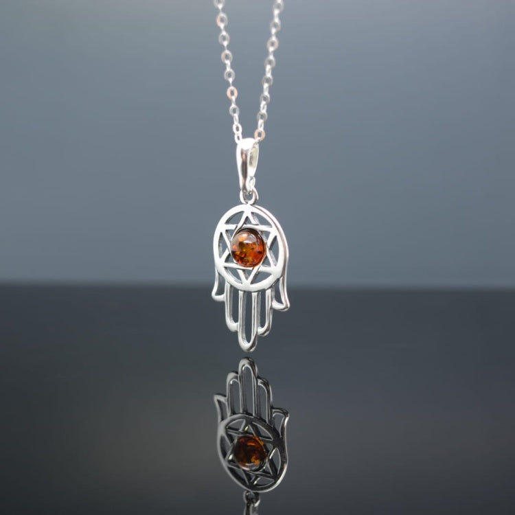 Sterling Silver Star. of David Hamsa