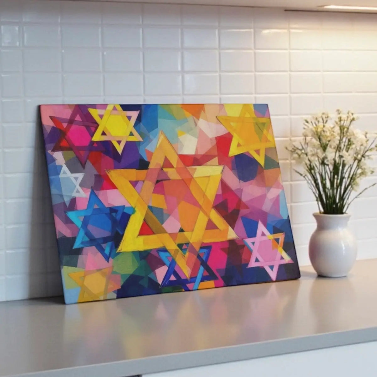 Star of David Tempered Glass Cutting &amp; Serving Board