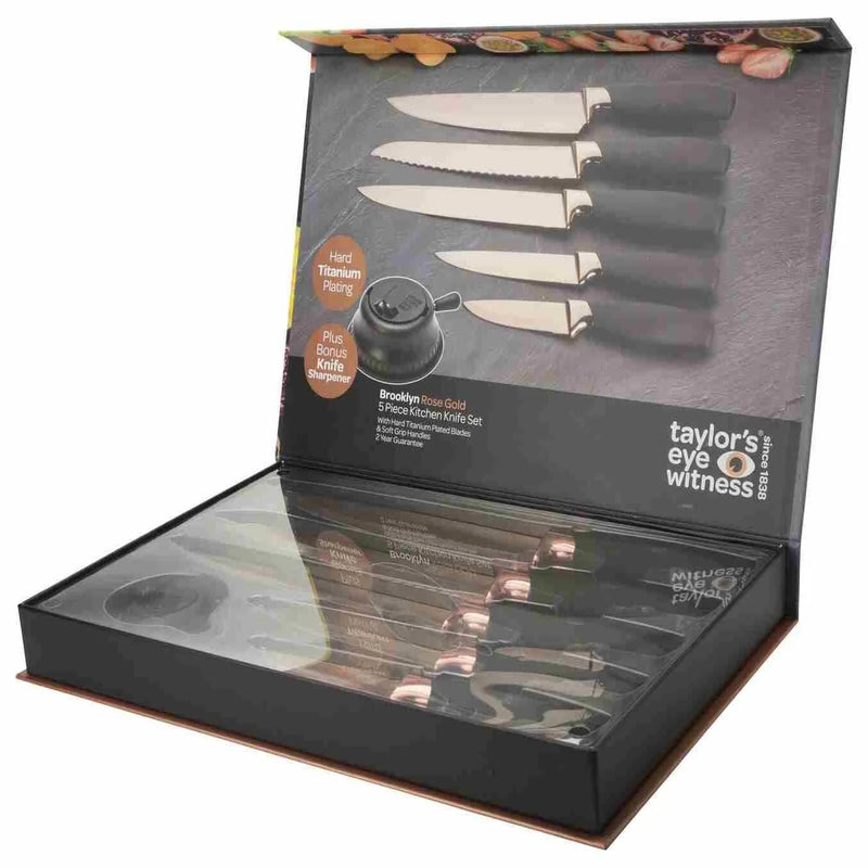 Titanium  5 Piece set Rose Gold