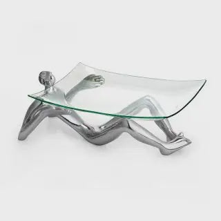 Glass Platter with Stand-On Show