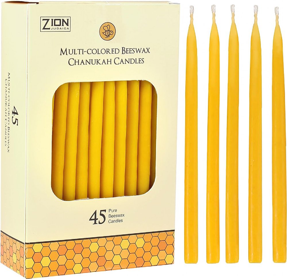 Natural Beeswax Chanukah Candles