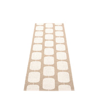 Pappelina Sten Light Nougat /Vanilla Reversible Runner.  2 1/4'' x 6'