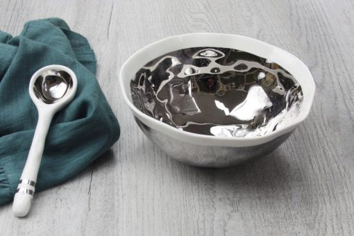 Wavy Bowl w/spoon set