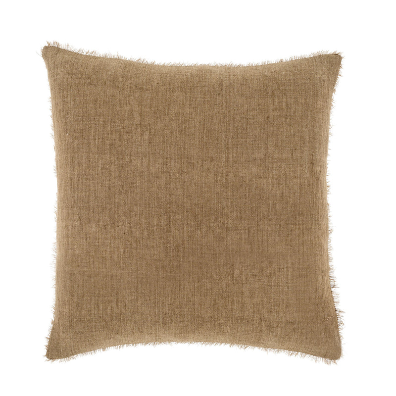 Belgian Linen Pillows 20'' Hazelnut