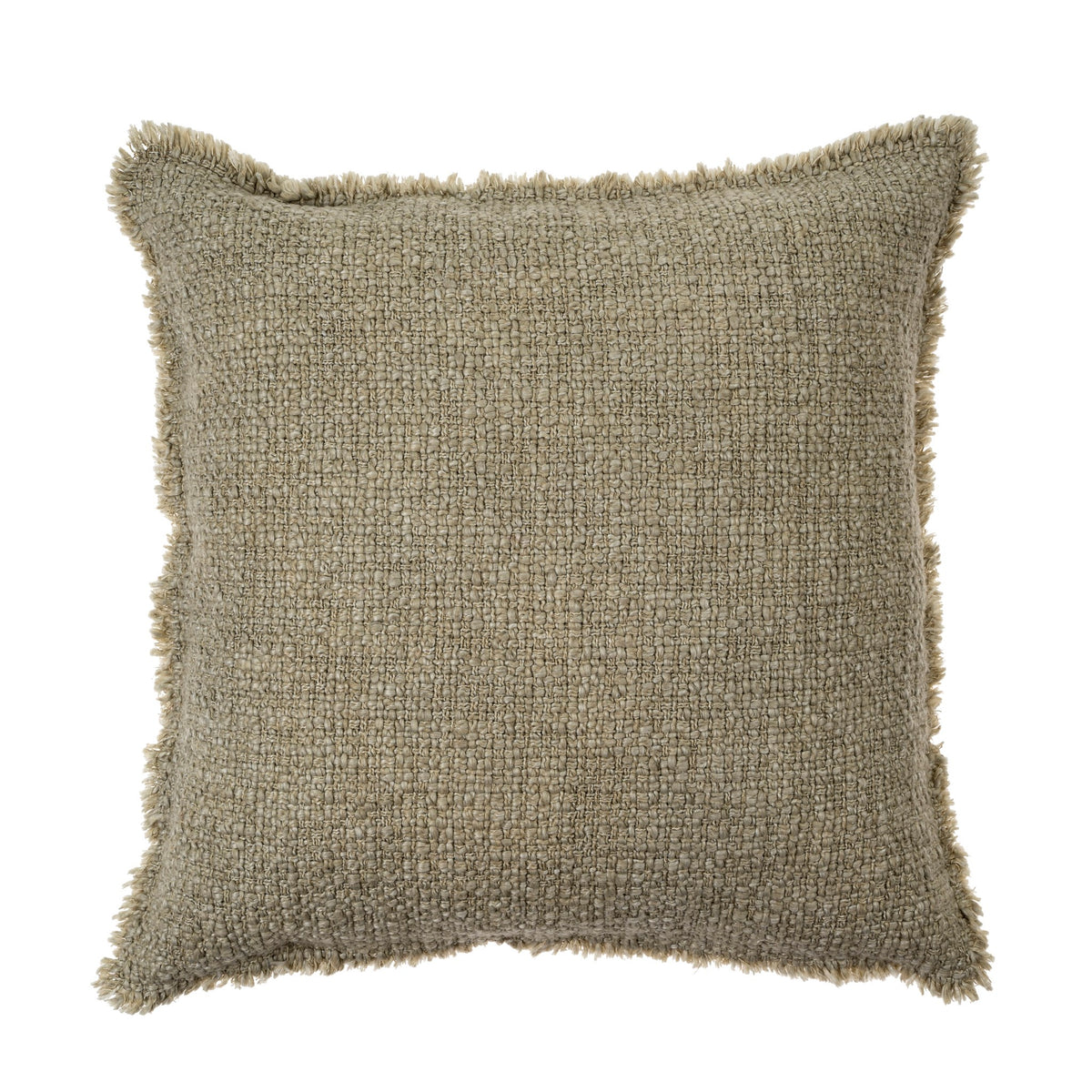 Textured 20'' Cotton Pillows- Celery