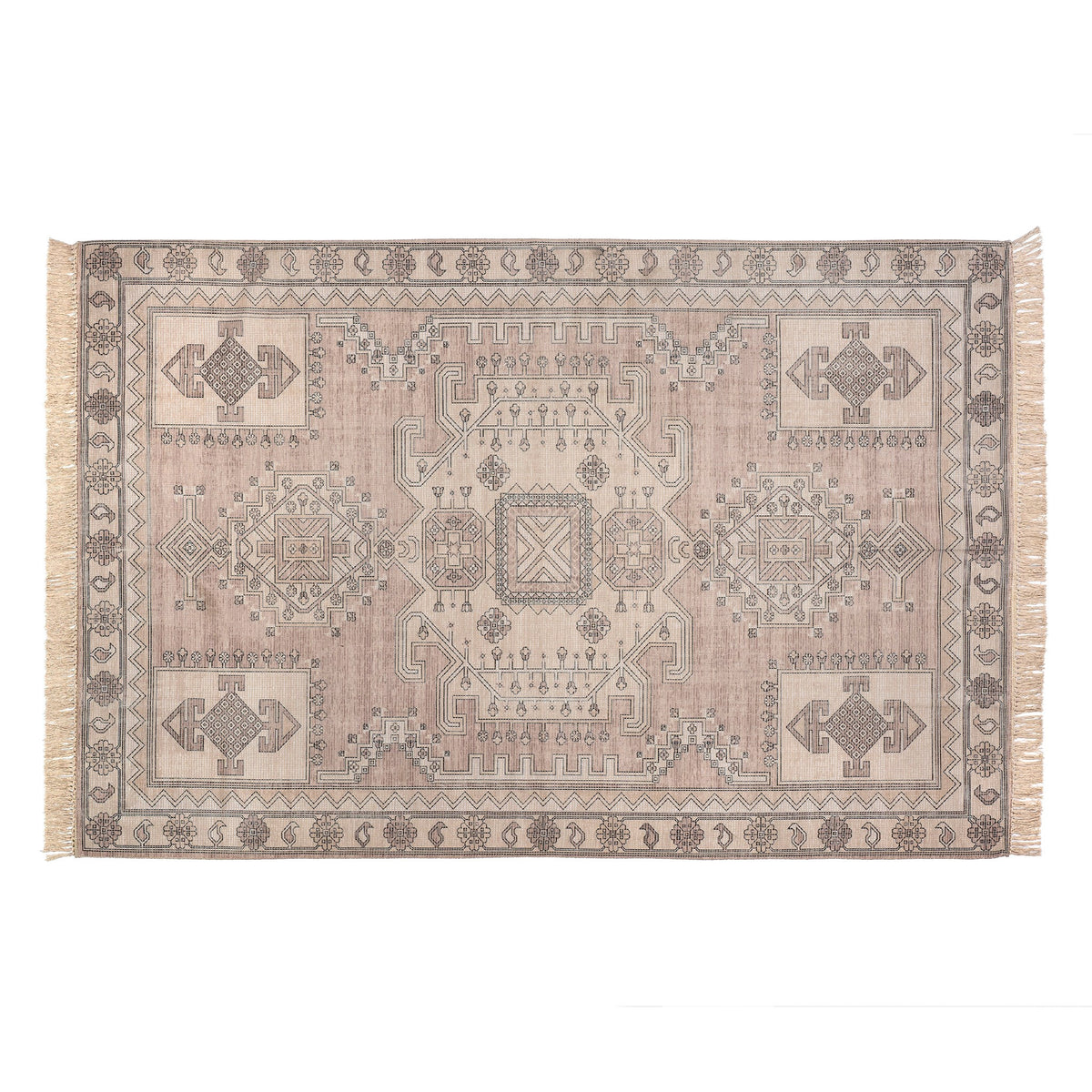 Block Print Rug-Yasmin 6 x 9