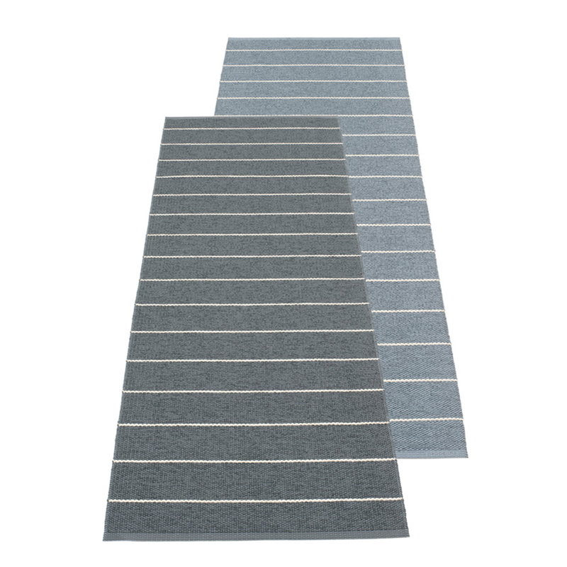 Pappelina Reversible Rug , CARL  Granit/storm  2.25 X 6