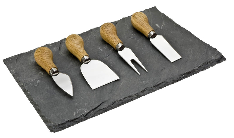 4 pc Cheese Knife set  with Slate board