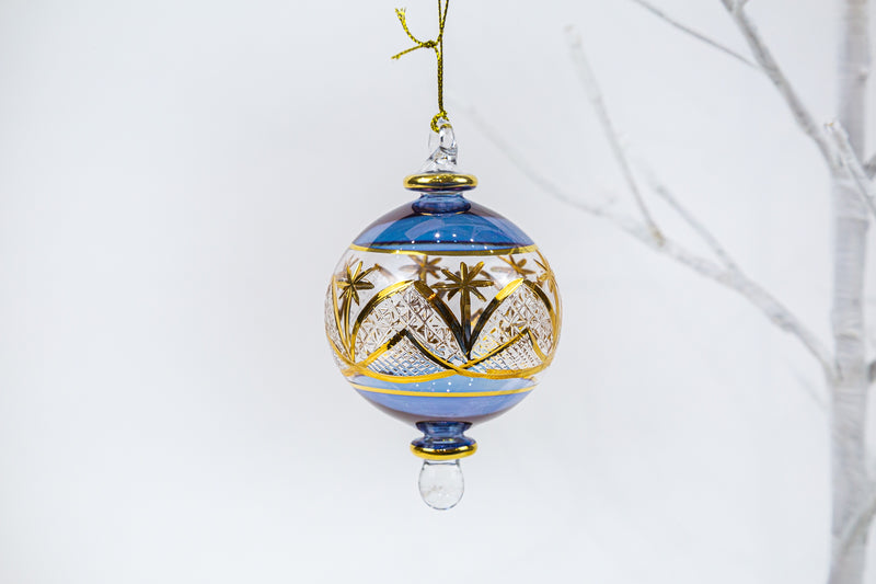 Etched Ball Christmas Ornament