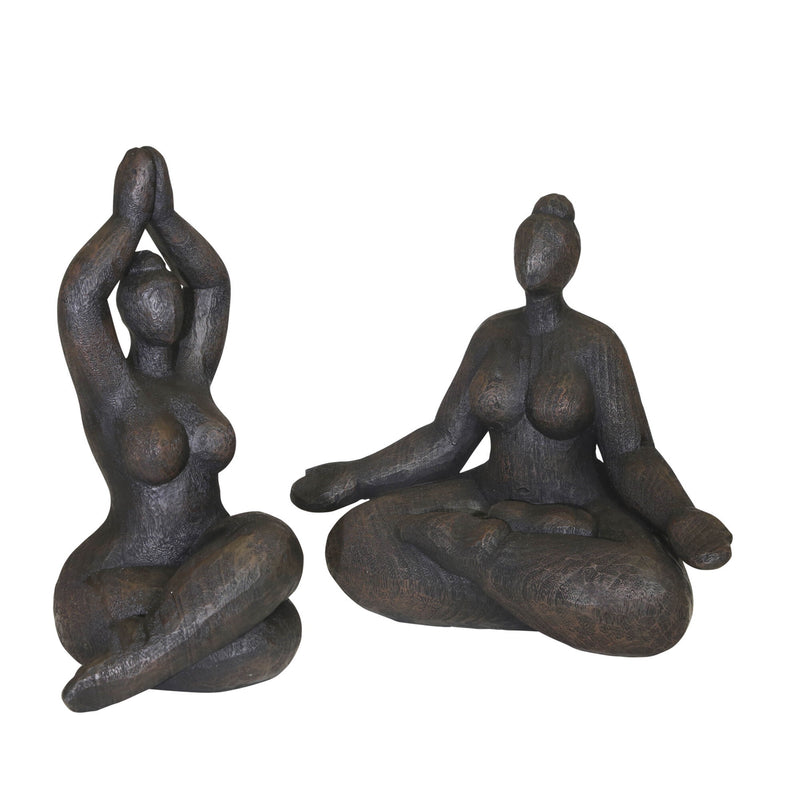 Namaste Female Yoga Figure