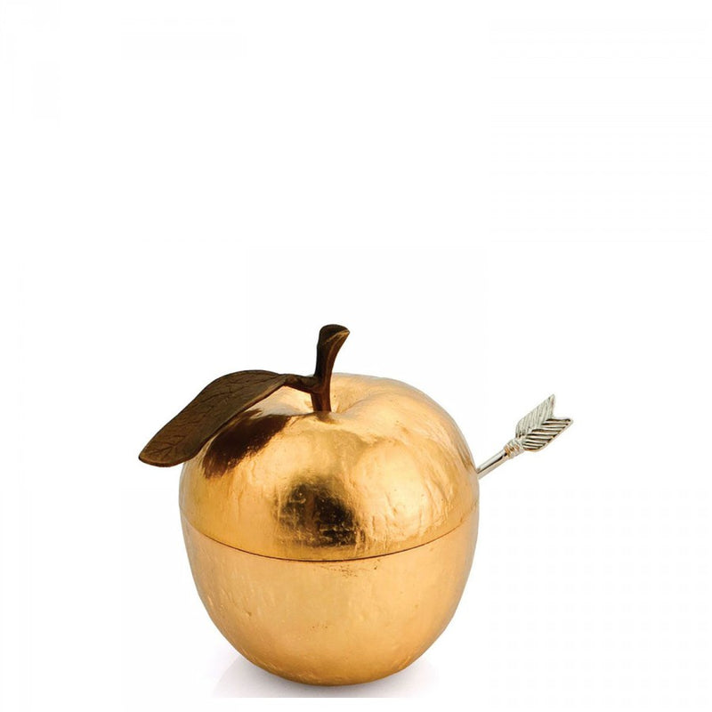 Apple-Honey Pot , Gold-Tone ( Adelman & Epstein Wedding Registry )